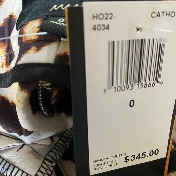 $345 LE SUPERBE CATHOUSE Leopard Flared Ankle Pants Old Money Mob Wife Size 0 - Picture 13 of 13